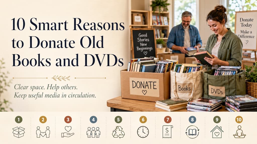 Why Donating Books and DVDs Makes Sense for Your Home and Community