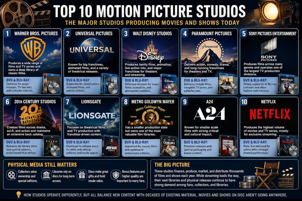 Top 10 Motion Picture Studios